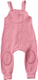 Latzhose aus Wollwalk mit Mitwachsfunktion, rosa, Gr. 110/116 ALANA