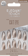 Künstliche Nägel Cat Eye Pointed Almond Toasted Elegant Touch