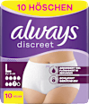 discreet Pants Inkontinenz Plus Gr. L always