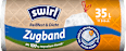 Müllbeutel 35 l Zugband mit 100 % recyceltem Plastik Swirl