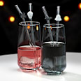 Trinkhalme aus Glas, Halloween 5tlg Dekorieren & Einrichten
