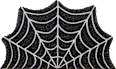 Fußmatte Spinnennetz, schwarz BOLTZE