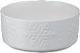 Porzellanschale Schneeflocken, weiß (14 cm) Dekorieren & Einrichten