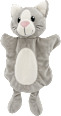 Handpuppe Katze, grau fluffies