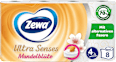 Toilettenpapier Ultra Senses Mandelblüte 4-lagig (8x135 Blatt) Zewa