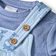 Set mit Langarmshirt & Latzhose mit Drachen-Muster, blau, Gr. 62
 ALANA