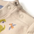 Sweatshirt mit Dino-Muster, beige, Gr. 62 ALANA
