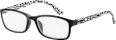 Fertig-Lesebrille schwarz/Muster +1,00 Visiomax