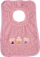 Lätzchen mit Mäuse-Applikation, rosa ALANA