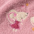 Lätzchen mit Mäuse-Applikation, rosa ALANA
