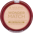 WONDER MATCH LUMINOUS 16H AI FILTER kompaktni puder za fiksiranje EVELINE COSMETICS