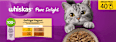 Nassfutter Katze Pure Delight Geflügel-Ragout Mega Pack Whiskas