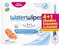 Vlhčené utierky Sensitive (4x60 ks) + Soothing Clean (1x60 ks) WaterWipes