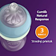 Dojčenská fľaša Natural Response Nighttime, 260ml - 3-6m PHILIPS AVENT
