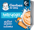 hello yogo mléčný dezert se sušenkami 4x100g Gerber