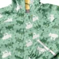 Regenjacke mit Farbwechsel-Frosch-Muster & Futter, grün, Gr. 86/92 PUSBLU