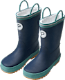 Gummistiefel mit Futter, blau, Gr. 26/27
 PUSBLU