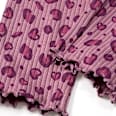 Leggings mit Leo-Muster & Ripp-Struktur, lila, Gr. 80 ALANA