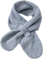 Fleeceschal mit Klettverschluss, grau PUSBLU