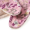 Halstuch mit Fleece-Futter & Blätter-Muster, rosa ALANA