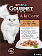 Nassfutter Katze, Huhn, Forelle, Rind & Seelachs, à la carte - Rezepte des Küchenchefs, Multipack (8x85  g) Purina Gourmet