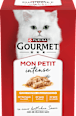 Nassfutter Katze mit Geflügel, Mon Petit intense, Multipack (6x50 g) Purina Gourmet