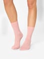 Socken mit Ripp-Struktur & Glitzer rosa Gr. 39-42 nur die
