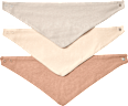 Halstücher, braun + beige, ca. 38,5 x 16 cm ALANA