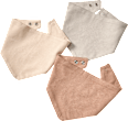 Halstücher, braun + beige, ca. 38,5 x 16 cm ALANA