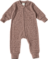 Schlafanzug mit Ripp-Struktur, braun, Gr. 74/80 ALANA
