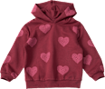 Sweatshirt mit Herz-Muster & Kapuze, rot, Gr. 98 ALANA