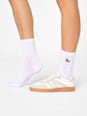 Crew Socken mit Dackel-Motiv weiß Gr. 39-42 nur die