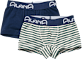 Boxershorts mit Streifen, blau + grün, Gr. 110/116 ALANA