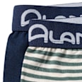 Boxershorts mit Streifen, blau + grün, Gr. 110/116 ALANA