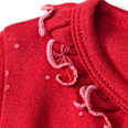Wickelbody Langarm mit Schleifen-Muster, rot, Gr. 50/56 ALANA