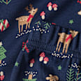 Schlafanzug mit Weihnachts-Muster, blau, Gr. 110/116 ALANA