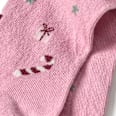 Strumpfhose mit Weihnachts-Muster, pink, Gr. 62/68 ALANA