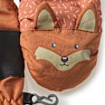 Fäustlinge mit Fuchs-Motiv, braun, Gr. 3 PUSBLU