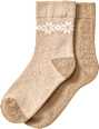 Thermosocken mit Norweger-Muster, beige, Gr. 23/26 ALANA