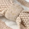 Stirnband mit Glitzer, beige, Gr. 50/51 PUSBLU