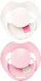 dudlík silikonový dynamický Prime 0-6m Rose/Rose Cream LOVI