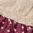 Kleid mit Taschen & Blumen-Muster, beige & rosa, Gr. 116
 ALANA