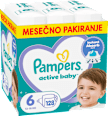 Plenice velikost 6 - mesečno pakiranje (13-18 kg) Pampers active baby