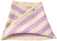 Loop Schal mit Streifen-Muster, lila
 ALANA