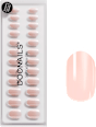 Künstliche Nägel, Soft Gel Press Ons Glazed French Medium Round Doonails