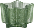 Glaskerzenhalter Sternform grün (11 cm) Dekorieren & Einrichten
