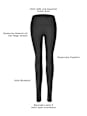 Leggings in Leder-Optik schwarz Gr. 36/38 nur die