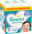Plenice velikost 3 - mesečno pakiranje (6-10 kg) Pampers active baby