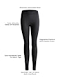 Thermo-Leggings mit Innenfleece schwarz Gr. 36/38 nur die