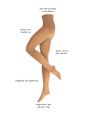 Strumpfhose Wohlig Warm amber Gr. 44/48, 100 DEN nur die
